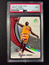 LeBron James Cleveland Cavaliers 2005 SP Game Used Blue Spectrum Mint PSA 9 9/50