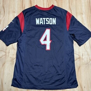 Nike DeShaun Watson #4 Houston Texans On Field NFL Football Jersey- Men’s L-VGC - Picture 1 of 6
