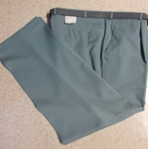 Pantalón de traje de hombre talla 55 talla grande turquesa con pliegues en la cintura - Imagen 1 de 1