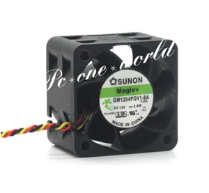 For SUNON GM1204PQV1-8A 40*40*28mm 4028 DC 12V 2.8W 3 wires Maglev Cooling Fan - Afbeelding 1 van 5