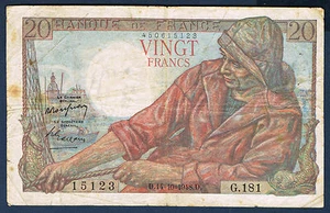 FRANCE - 20 FRANCS PÊCHEUR - Fayette n° 13.13 du 14=10=1948.D en TTB G.1 15123 - Foto 1 di 2
