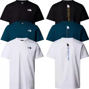 The North Face Mens Vertical Logo Casual T Shirts TNF Short Sleeve Summer Tee - Picture 1 of 35