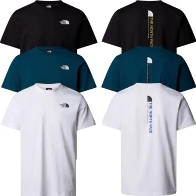 The North Face Mens Vertical Logo Casual T Shirts TNF Short Sleeve Summer Tee - Image 1 of 4