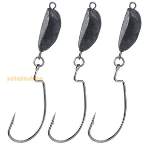 20 Pack EWG Hooks Weighted Texas Rig Bass Fishing Jig Walleye1/8oz-1/2oz - Picture 1 of 13