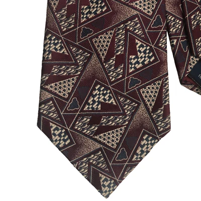 Corbata Polo Ralph Lauren Vintage Seda Cuello Geométrica/Abstracta Hecha a Mano Foto 1 de 4