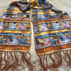 LAUREL BURCH Katzen & Hund Schal - Bild 1 von 5
