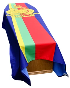 Royal Marines Coffin Drape Flag - Premium Quality and Made in the UK (PORTRAIT) - Picture 1 of 7
