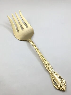 Farberware REGAL GOLD Electroplate Corea Carne Fría Tenedor Cubiertos Foto 1 de 4