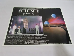 Biglietto/poster lobby film messicano David Lynch Dune 1985 17 x 13 ---------- Fantastico! - Foto 1 di 1