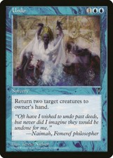 Magic MTG Tradingcard Visions 1996 Undo