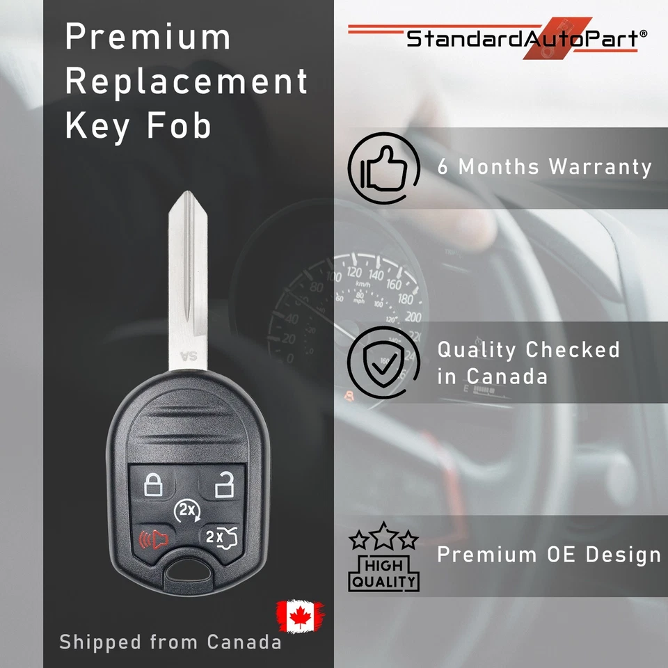 Llave de cabezal remoto 5 Btn para Ford Edge Expedition Explorer Flex Navigator 164-R8000 Foto 1 de 4