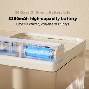 Wireless Cat Water Fountain Battery Operated 4L For Pets Dog Cat Water . - Picture 1 of 12