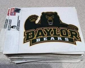 Neu Baylor Bears 4"x4" statisch klammernde Wasserwitwe Autoaufkleber Autoaufkleber - Bild 1 von 4