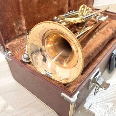 NIKKAN YTR-333 Yamaha Trumpet Red Bell Brass Musical Instrument Bb Key Hard Case - Image 1 of 4