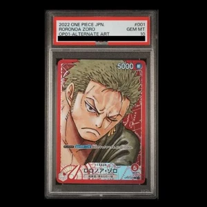 Gioco di Carte ONE PIECE - Roronoa Zoro (Alt Art) OP01-001 L ROMANCE DAWN PSA 10 - Foto 1 di 1