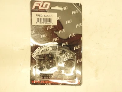 全新 FLO Moto 风格变速器/制动钉 黑色 #FPEG-802BLK 哈雷戴维森 — 第 1/3 张图片