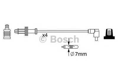 BOSCH IGNITION LEAD - 0986357240 - Image 1 of 4