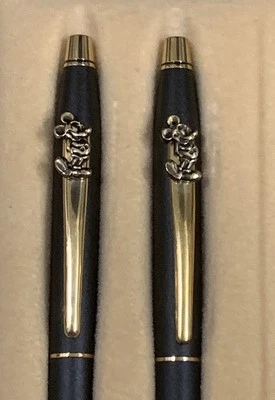 Cross Mickey Mouse Set Ballpoint Pen +0.5mm Pencil Classic Matte Black And Gold - Image 1 of 4