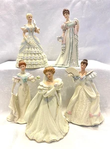 Lenox Porcelain Figurines - Ladies of Elegance - Vintage 1999 - Set of 5 - Picture 1 of 23