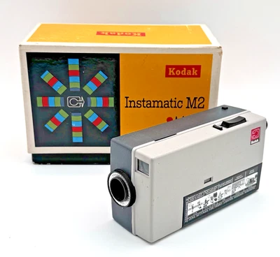 Cámara de película Kodak Instamatic M4 de colección con caja - sin probar para reparación o piezas Foto 1 de 4