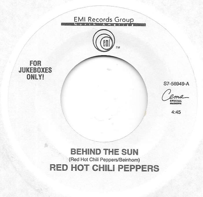 Red Hot Chili Peppers Single 45 RPM Speed Vinyl Records for