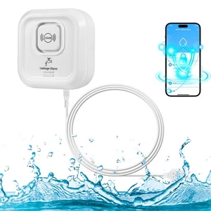 Smart Wasserlecksensor Detektor APP Alarm WiFi Haus Wasserlecksucher 100dB - Bild 1 von 17