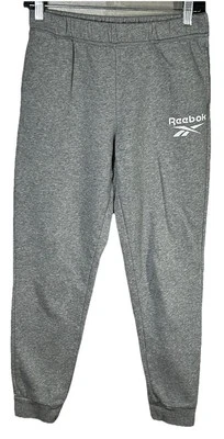 Reebok Athletic Sweatpants Youth XL 14/16 Elastic Waist Tapered Ankle Gray - Image 1 of 4