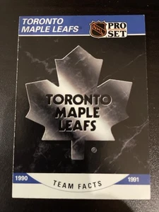 Team Facts Maple Leafs Toronto #583 - Pro Set 1990-1991 - Carte de hockey - Foto 1 di 2