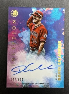 David Calabrese /600 Prospect Autograph 2021 Bowman Inception #PA-DCE LA Angels - Picture 1 of 2