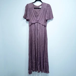Maxi Vestido Gal Meets Glam Malva Púrpura Genevieve Sedoso Talla 8 - Imagen 1 de 8