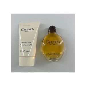 Vintage Calvin Klein Obsession for Men After Shave Balm 4 fl oz Gift 90% Full - Picture 1 of 10