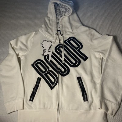 Betty Boop Sudadera con Capucha Cremallera Completa Universal Grande Blanca Foto 1 de 4
