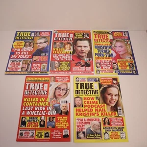 5x True Detective Magazines Lot – Feb/Mar/Apr 2021 + Apr/May 2023 Bundle Lot - Bild 1 von 11