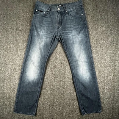 BOSS Hugo Boss Jeans Mens 32x30 Blue Stretch Denim Slim Fit Modern Wash Casual - Image 1 of 4