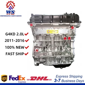 Long Block Bare Engine For Hyundai Sonata Kia Magentis Forte G4KD 2.0L 2010-2015 - Picture 1 of 9