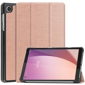 Hybrid Case Lenovo Tab M8 4th Gen TB-300FU 2023 Flip Tablet Cover Leather Stand - Picture 1 of 30