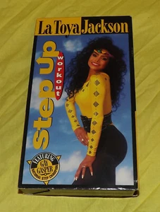 π LA TOYA JACKSON STEP UP WORKOUT FEATURING GAY CASPER 1993 VHS - Picture 1 of 3