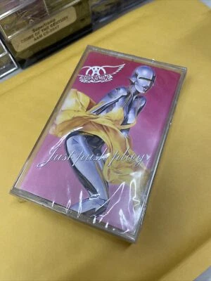 New Aerosmith Just Push Play Cassette New Sealed - Image 1 of 3