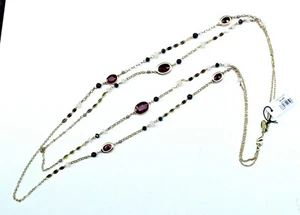 Collar de tono dorado de 37-40"" firmado de fábrica de 37-40"". Nuevo con etiquetas - Imagen 1 de 5