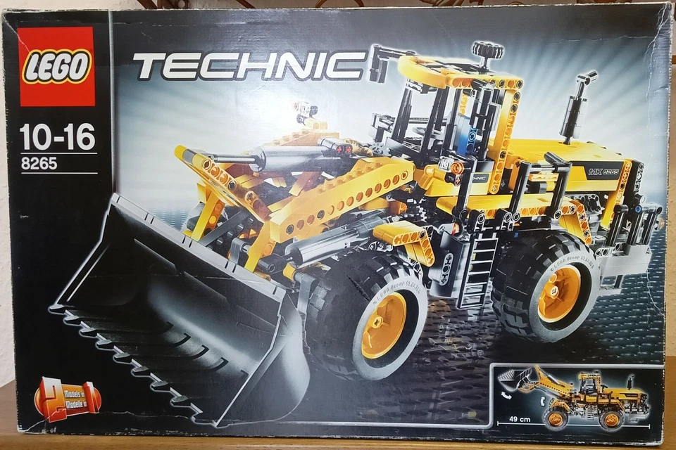 LEGO Technic 8265 Radlader - Frontlader  - front loader 100% komplett mit OVP BA - Bild 1 von 3