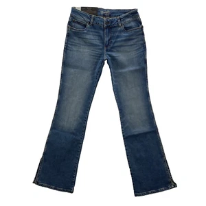 Wrangler Retro Mae Mid Rise Jeans Ladies 9 Blue American Denim Western Bootcut - Picture 1 of 14