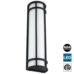 Sunlite LED 24" Mission Style Sconce, 23W, Indoor/Outdoor, 3000K Warm White - Picture 1 of 3
