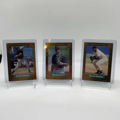 1992 Front Row Frank Thomas 3 Card 23k Gold Set ( Chicago Whitesox HOF ) w/ COA - Image 1 of 4