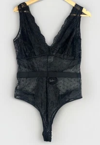 Lulus Women's Bodysuit Black Lace Size XL - Picture 1 of 8
