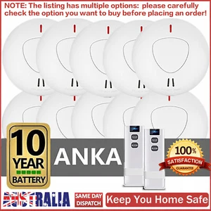 PHOTOELECTRIC Smoke Alarm Detector INTERCONNECTED Qld AS3786 10 year wireless - Picture 1 of 36