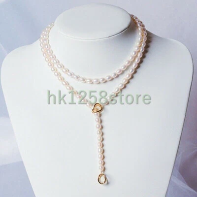 40" Excellent Japanese AAAA+ Akoya 5-6mm White Pearl Necklace 14K Gold P - Image 1 of 4
