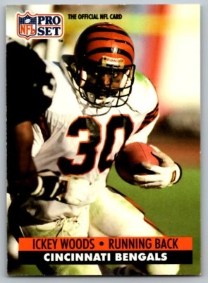 1991 PRO SET ICKEY WOODS CINCINNATI BENGALS #467 - Image 1 of 2
