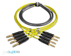 Serpiente Mogami 2931 Premium 4 Canales | Oro Neutro 1/4" TRS | Amarillo 6 Pies - Imagen 1 de 1