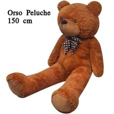 Orso Peluche gigante 1,50 mt pupazzo regalo enorme xxl morbido bambini