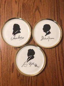 FURSTENBERG Composer Collector Plates Set of 3 First Edition Germany 1971 - Picture 1 of 5